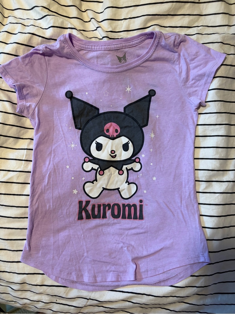 Sanrio Kuromi Lavender Short Sleeve Graphic Tee